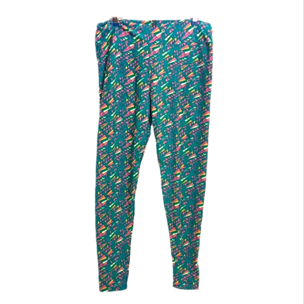 LuLaRoe leggings - Pinks and‎ Greens SKUW224 - Picture 3 of 8
